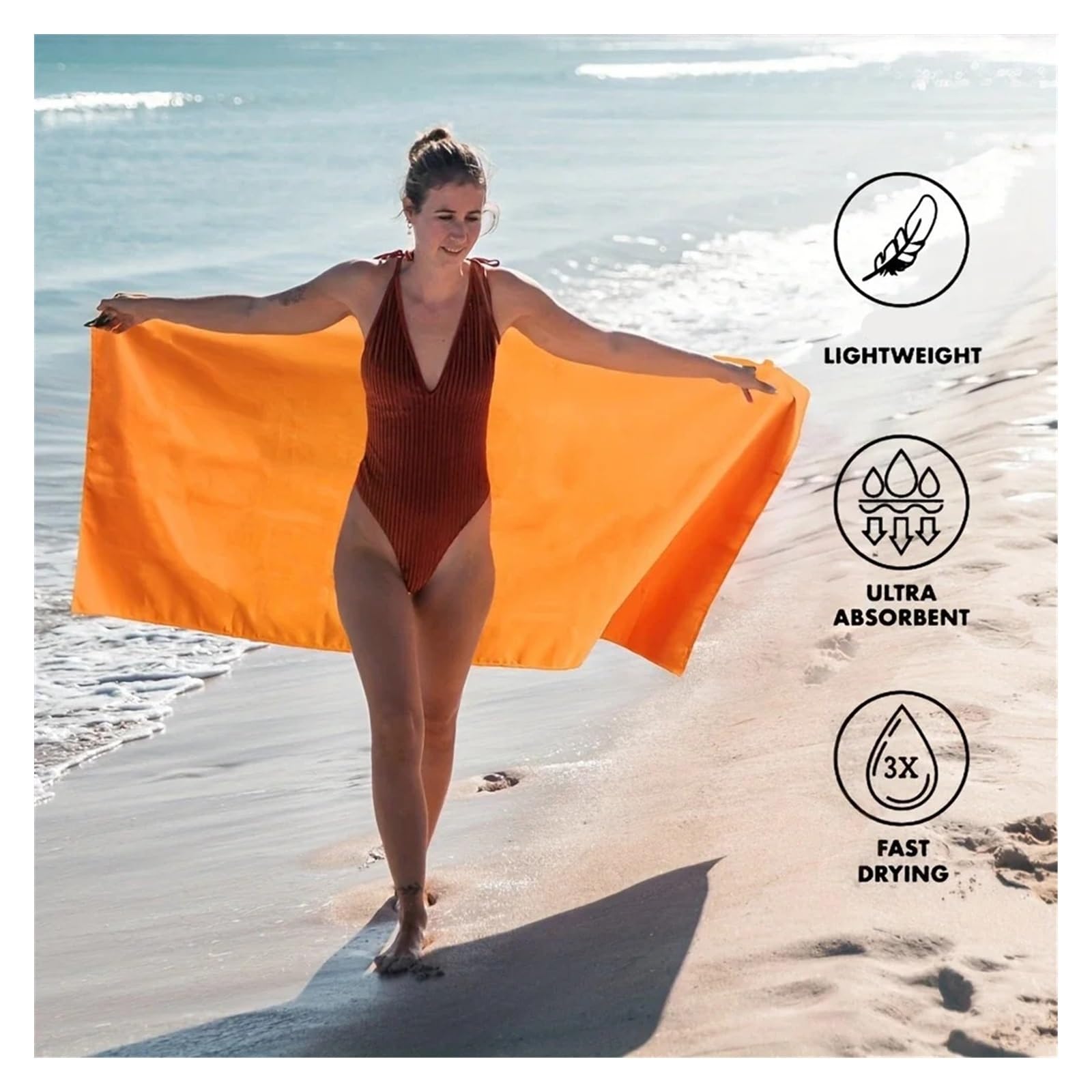 Asciugamano Palestra Donna Asciugamano in microfibra con borsa a rete, asciugamani assorbenti ad asciugatura rapida for campeggio, palestra, yoga, zaino in spalla, escursionismo(Color 1,80x130cm)