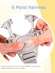 High Chair Straps, High Chair Harness Replacement, 5 Point Harness Safety Strap Belt with Buckle for Stroller High Chair Pram Buggy Children Kid(Gray)
