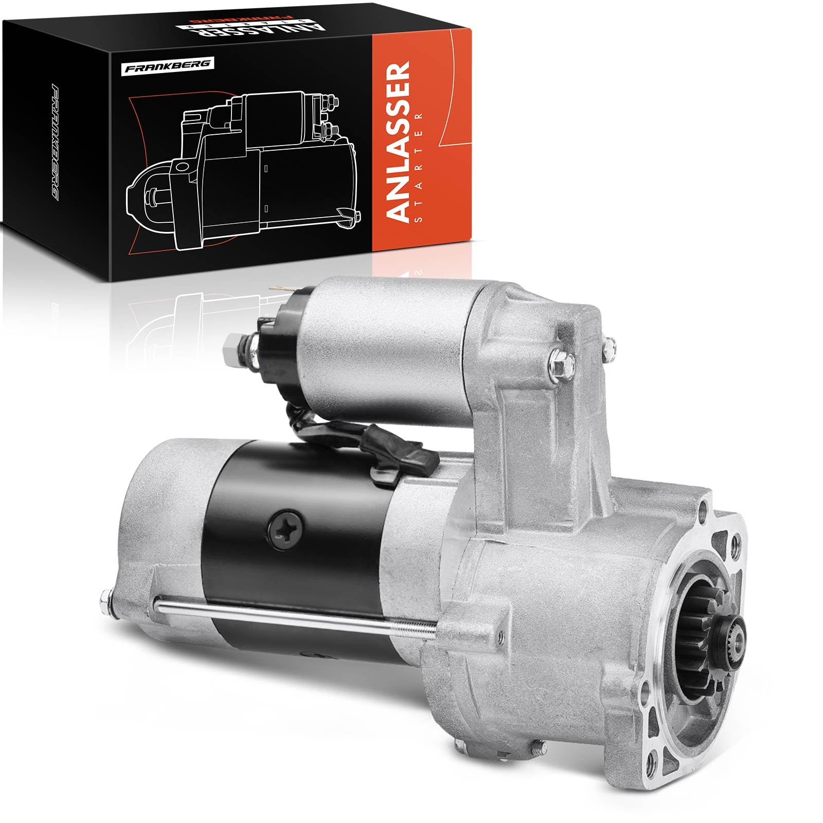Frankberg Motor de arranque 22 kW 12 V 13 dientes 30897 M2T61171 | Compatible con: Chasis/Plataforma H-1, Pregio Bus, Caja H-1 A1, Puntos de vida de Terracan, Pajero II V2W V3W V4W V5W