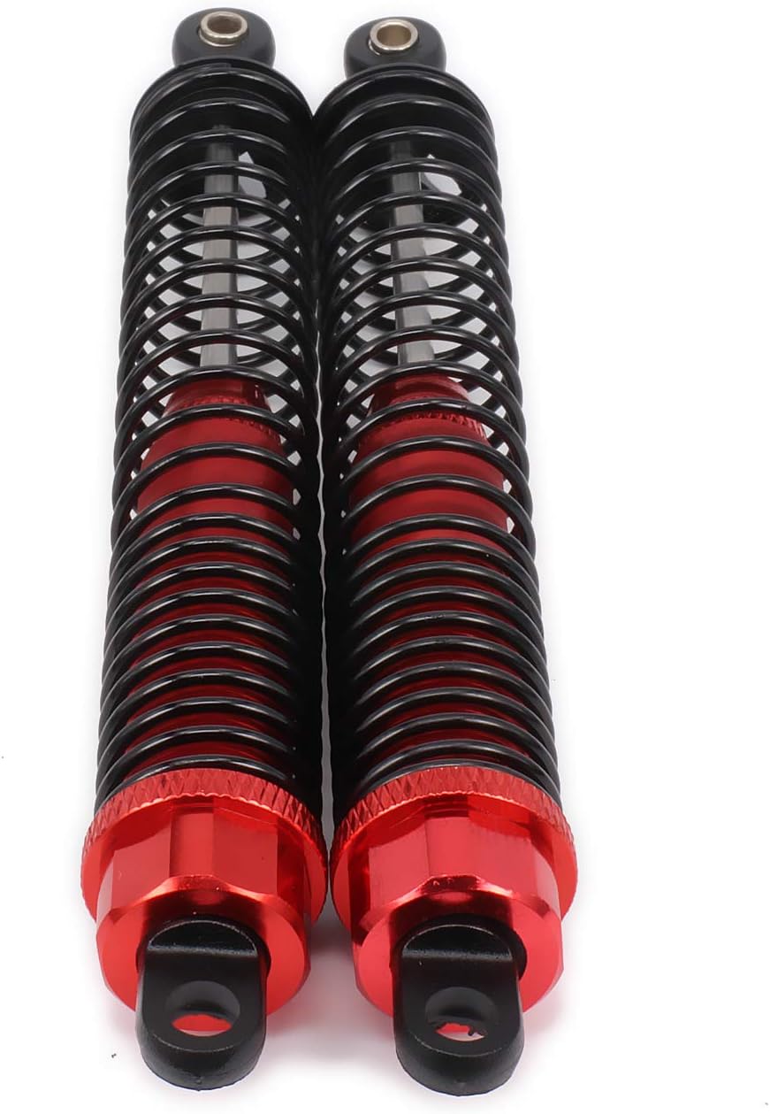 Shock Absorber Damper 130mm Oil Adjustable Alloy Aluminum for RC Car 1/10 Crawler Truck Upgraded Hop-Up Parts HPI HSP Traxxas Losi Axial Tamiya Redcat Himoto Losi(Green)