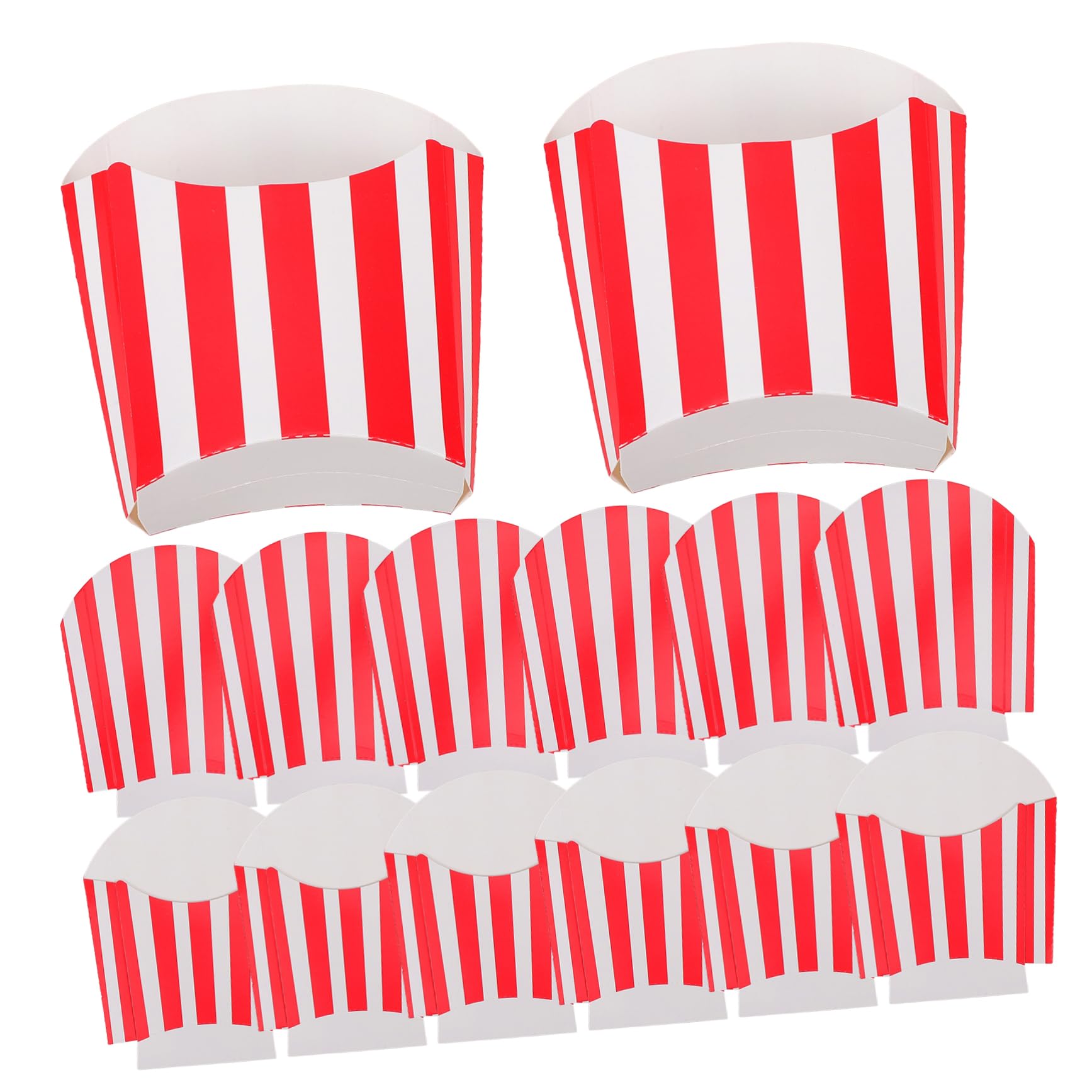 TOPBATHY 3 Sätze Pommes-box Popcorn-körbe Popcorn-geschenkboxen Popcornschalen Süßigkeiten Keksbehälter Snackbox Pappschachtel Party-snack-behälter Popcorn-boxen Karton 50 Stück * 3