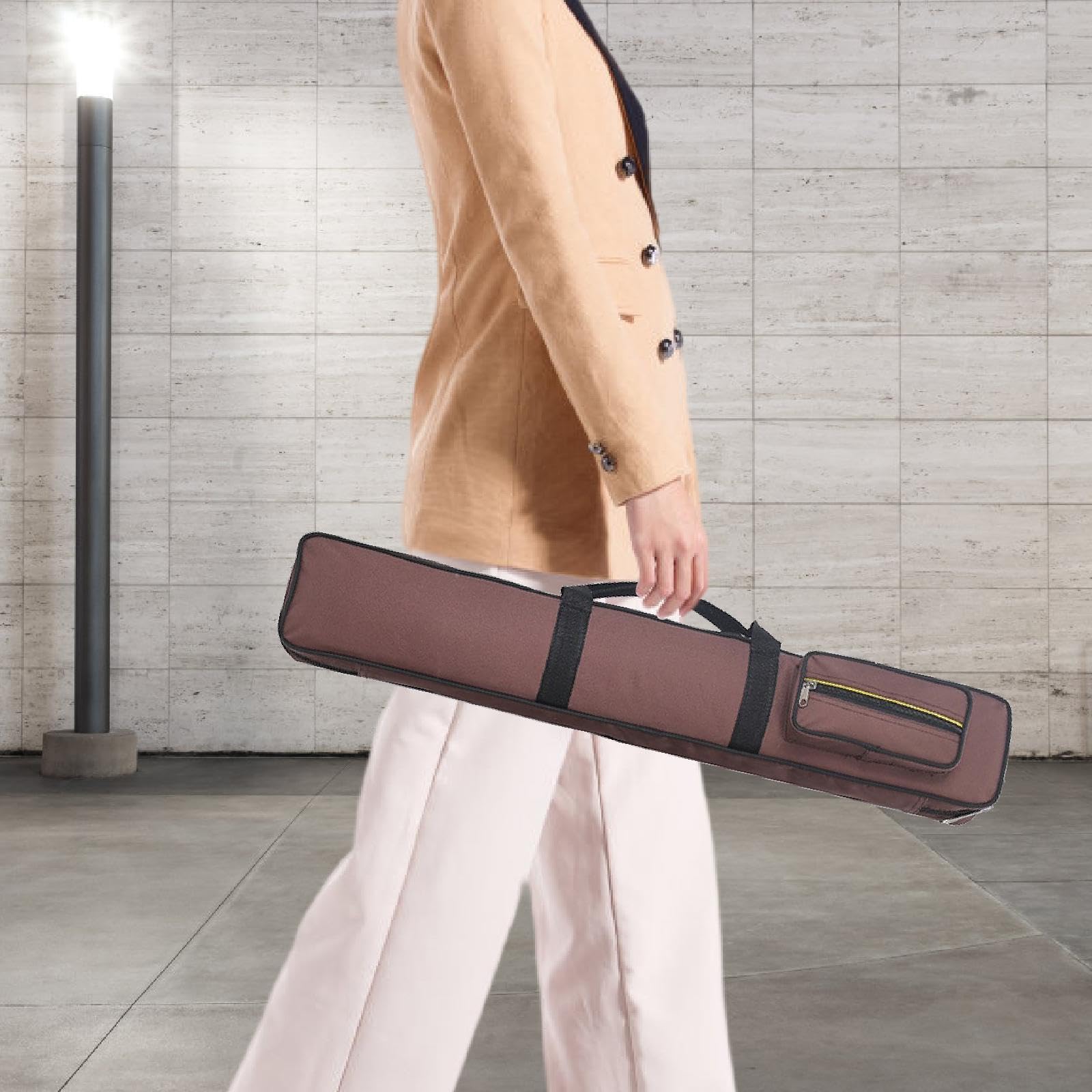 Custodia per Stecca da Biliardo, Borsa Imbottita per Il Trasporto, Tessuto Oxford, Scomparto per Accessori, Organizzazione, Accessori per Biliardo, Ad
