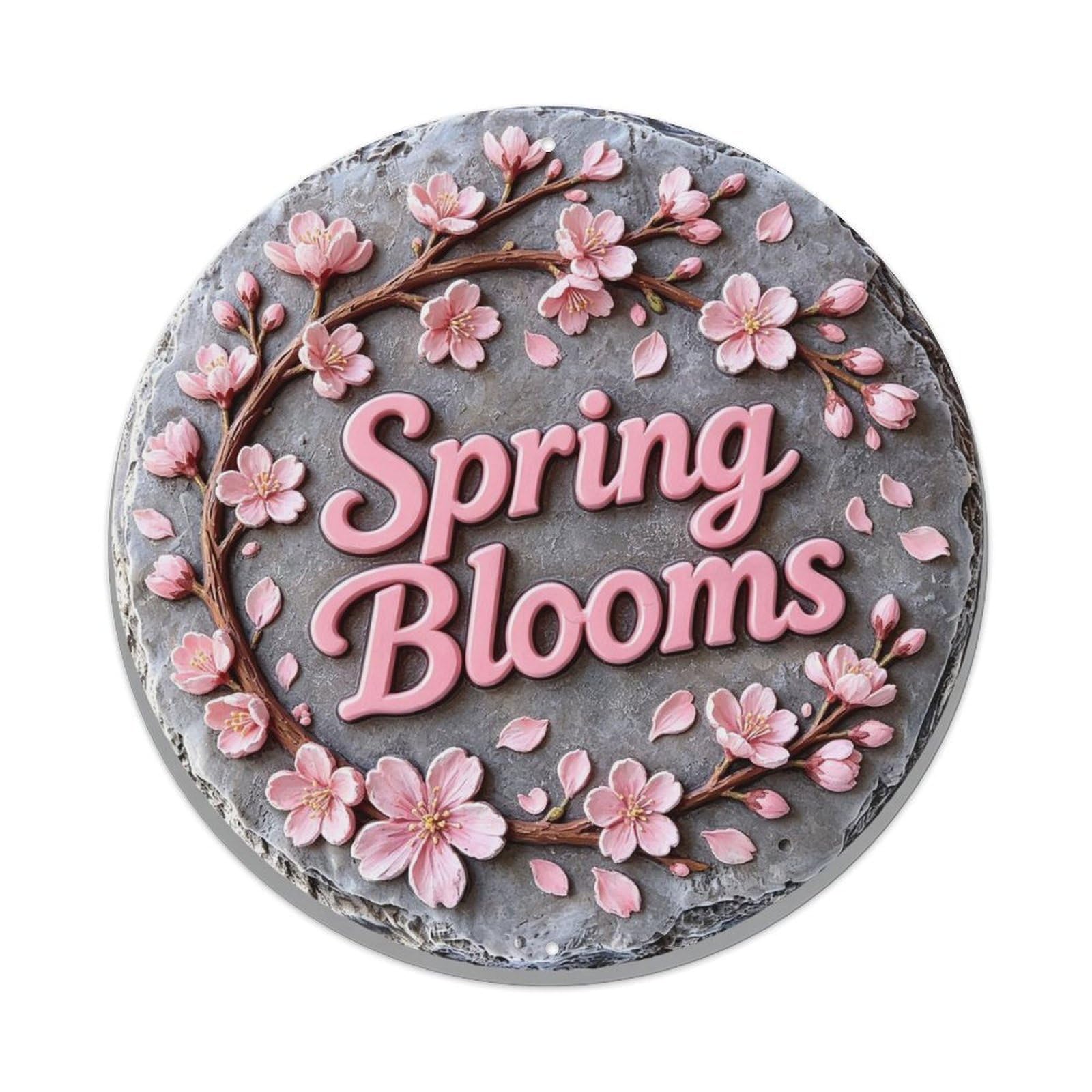 Spring Blooms Metal Tin Sign Plaque