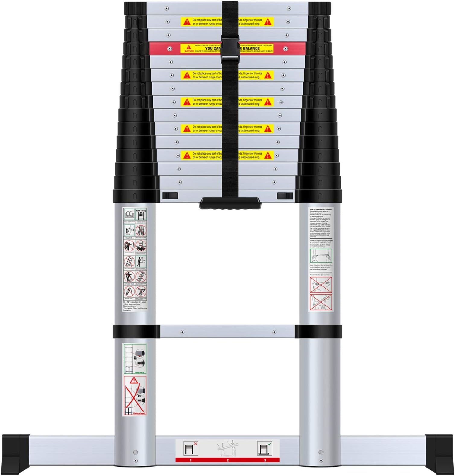 15.5 FT telescoping ladders