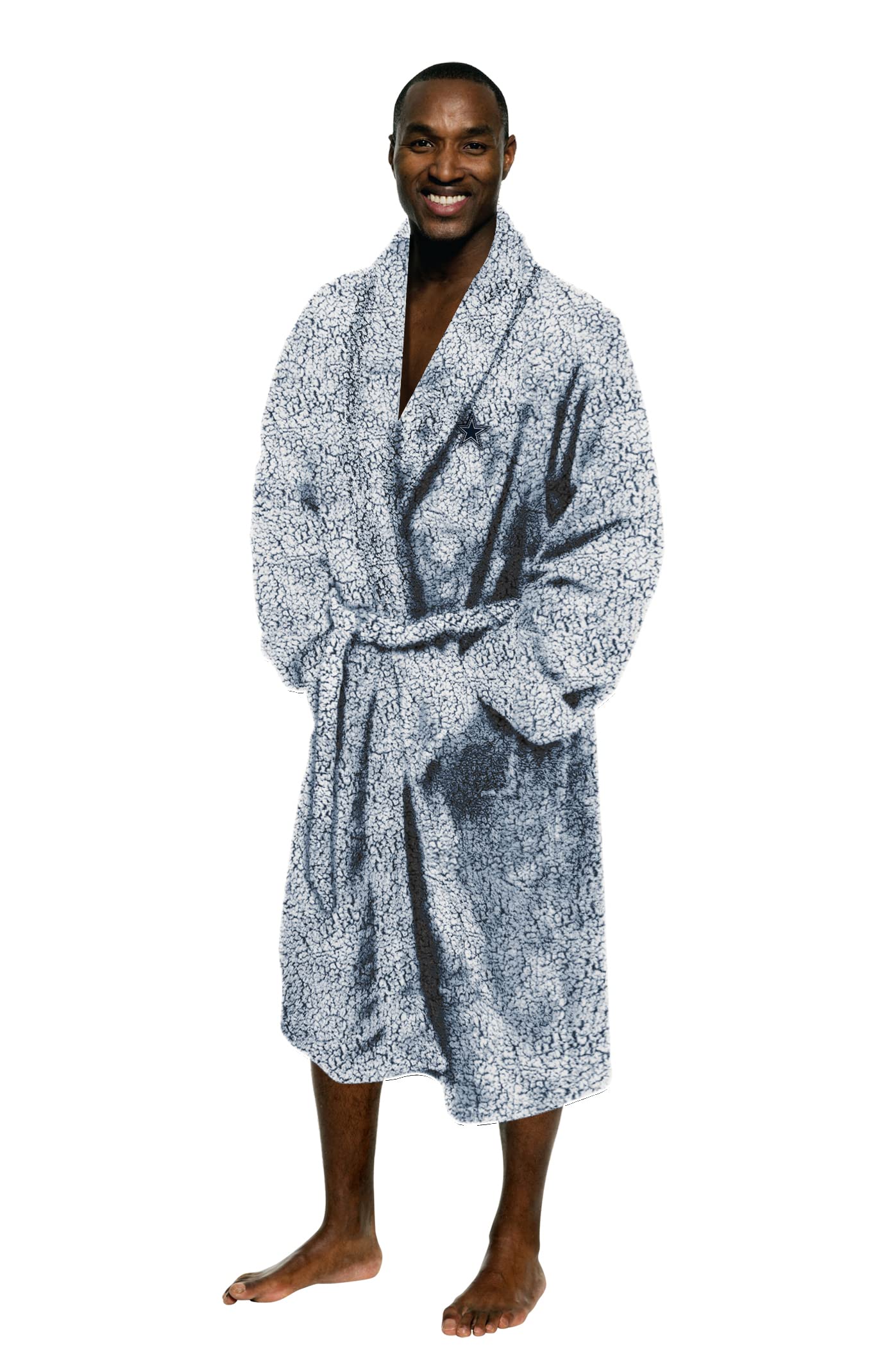 Northwest NFL Men's One Size Fits Most Soft Sherpa Lounge Bathrobe