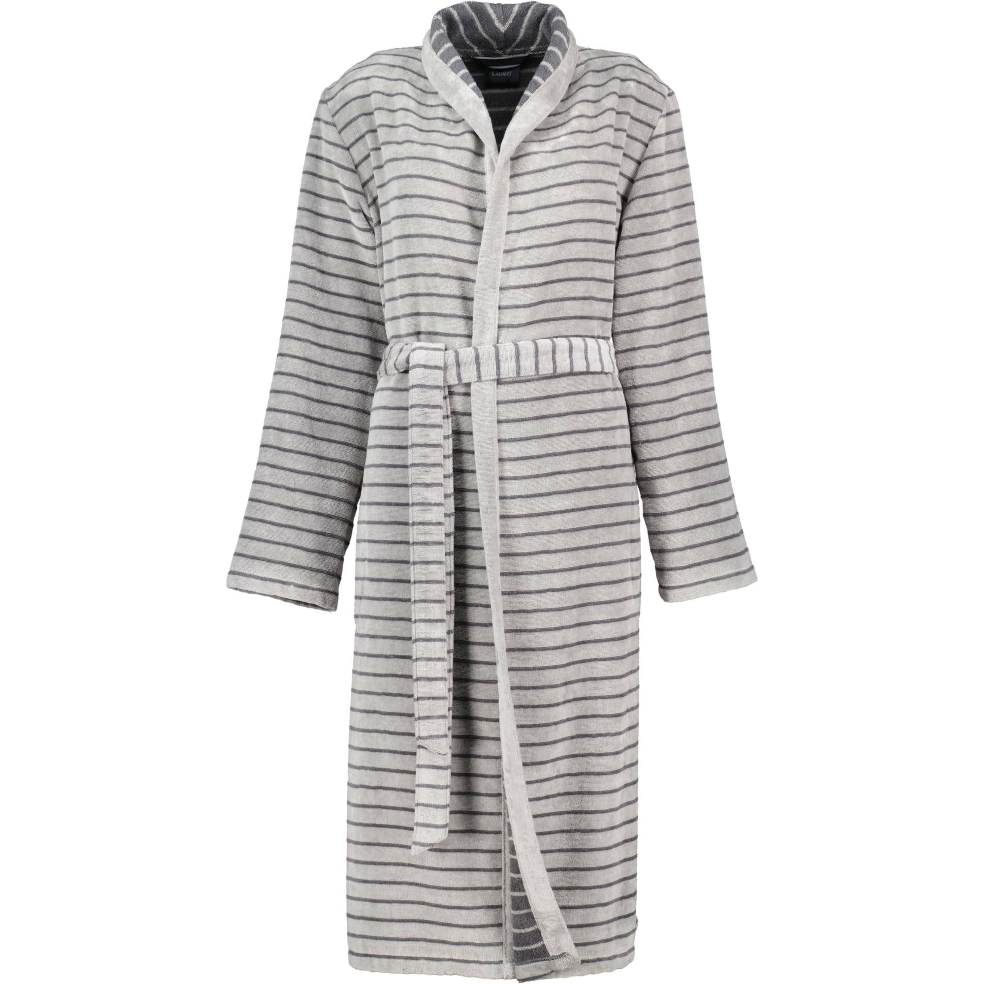 Cawö Home Bademäntel Damen Schalkragen Shades 1491 stein - 77 M