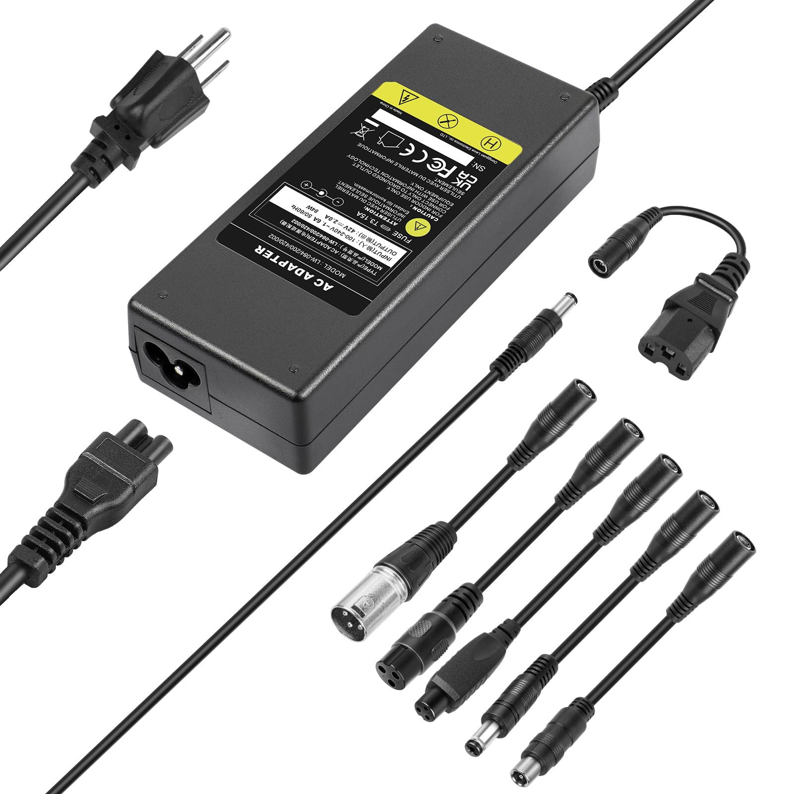 42V 2A Scooter Charger for 36V Li-ion Battery Chargers for Razor/Jetson/Voyage, gotrax, ninebot Charger for 36V 10S Lithium Battery