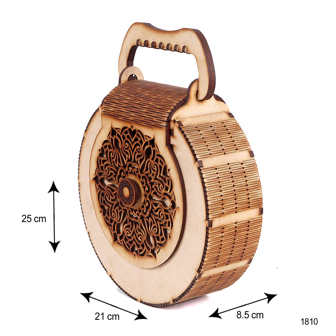 CrazyInk Women's Handcrafted Wooden Light Weight Unique Purse Handbag (PURSE 376) 3