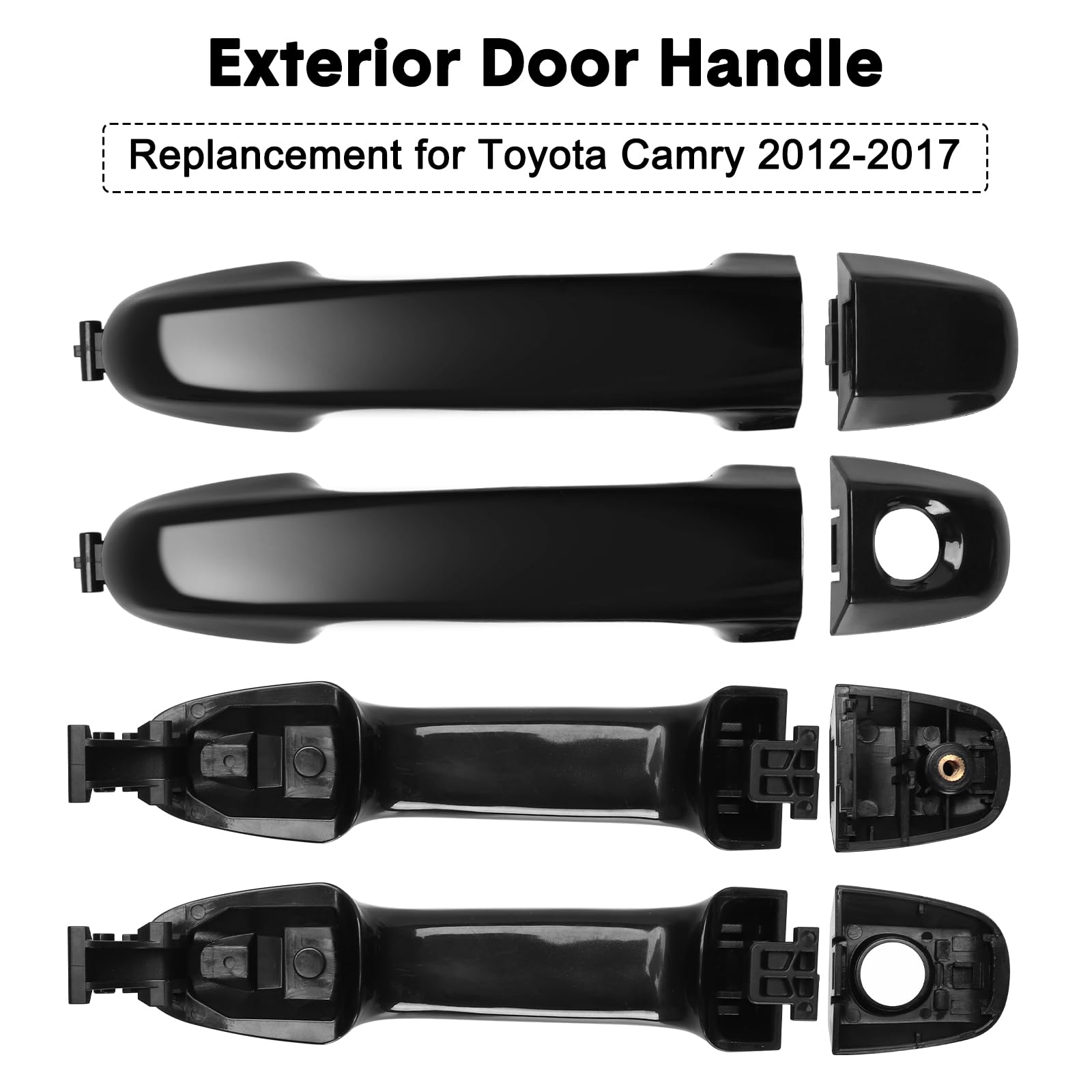 Maçaneta Externa Toyota Camry 2012-2017 Vermelha - Porta Traseira Esquerda/Direita