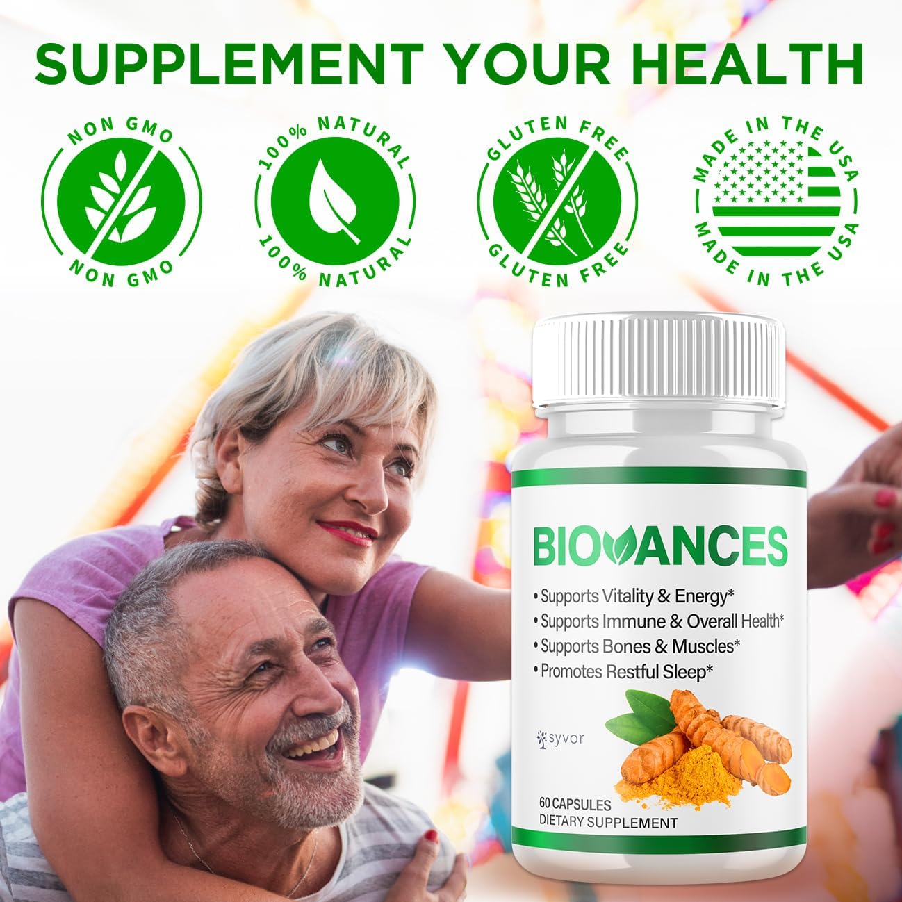 Biovances Capsules, Official Biovances Pills with All Natural Ingredients, Advanced Formula for Optimal Health & Overall Wellness Support with Maximum Strength Vitamins for Women & Men (60 Capsules)