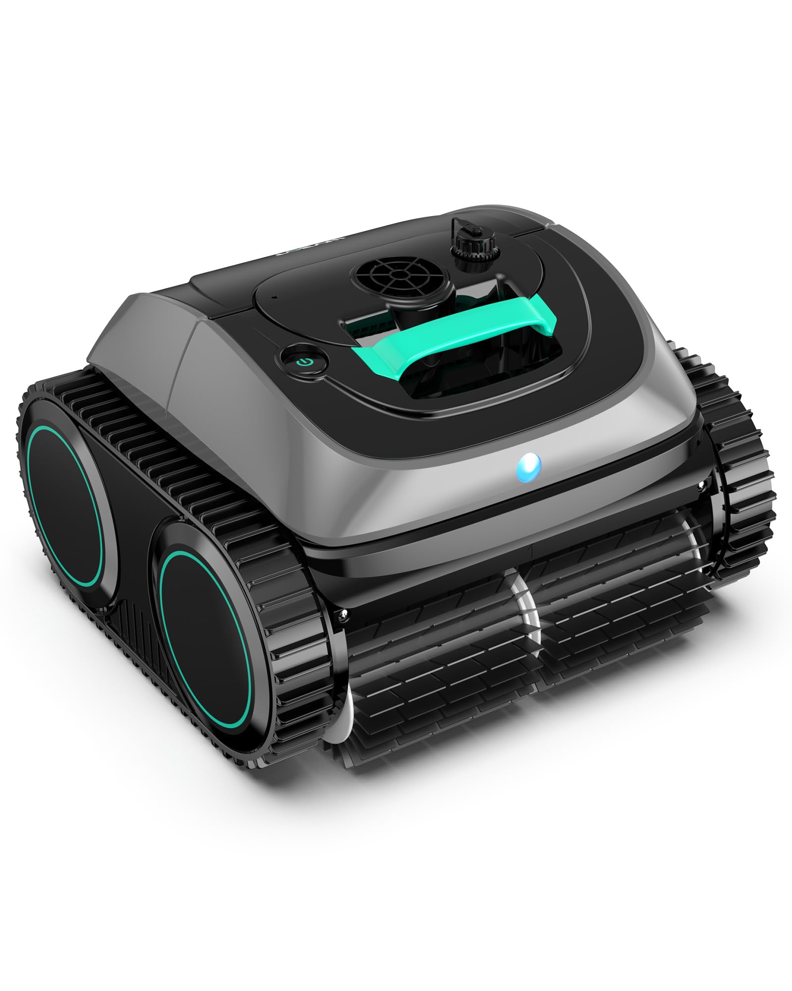 WYBOT C1-Plus Robot Piscina Limpiafondos y Paredes, para Piscinas enterradas y elevadas, 160min autonomía, Limpieza 4-en-1 (160m²), Navegación Inteligente & App, Verde Gris
