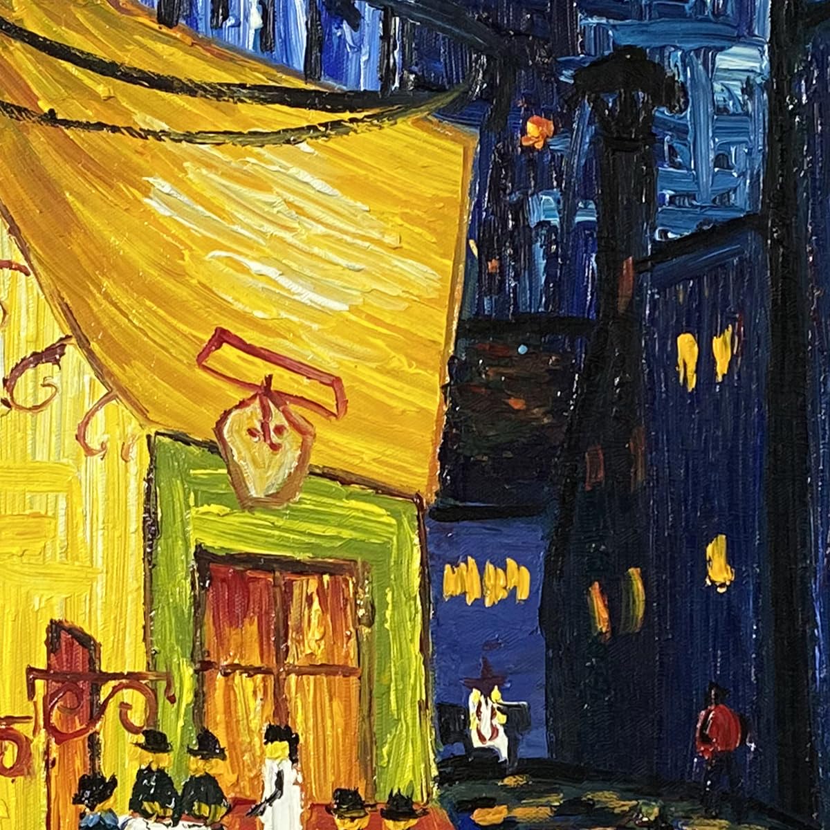 Peinture à l'huile sur toile peinte à la main Vincent Van Gogh - 3 œuvres d'art classiques - 3 tableaux - Décoration murale - Prêt à accrocher - 3 pièces
