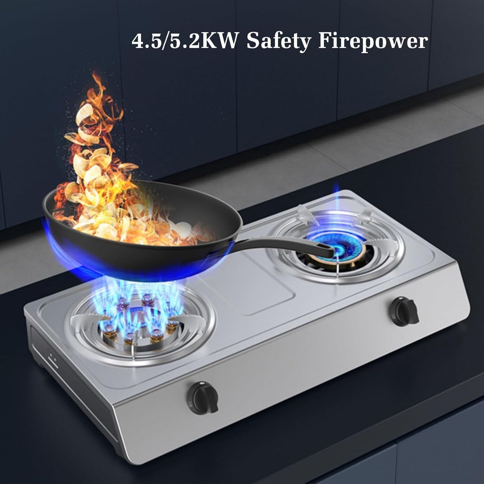 生活雑貨 Gas Stove Amazon.com: 5.2W Indoor Portable Gas Stove, Single Burner Gas Hob