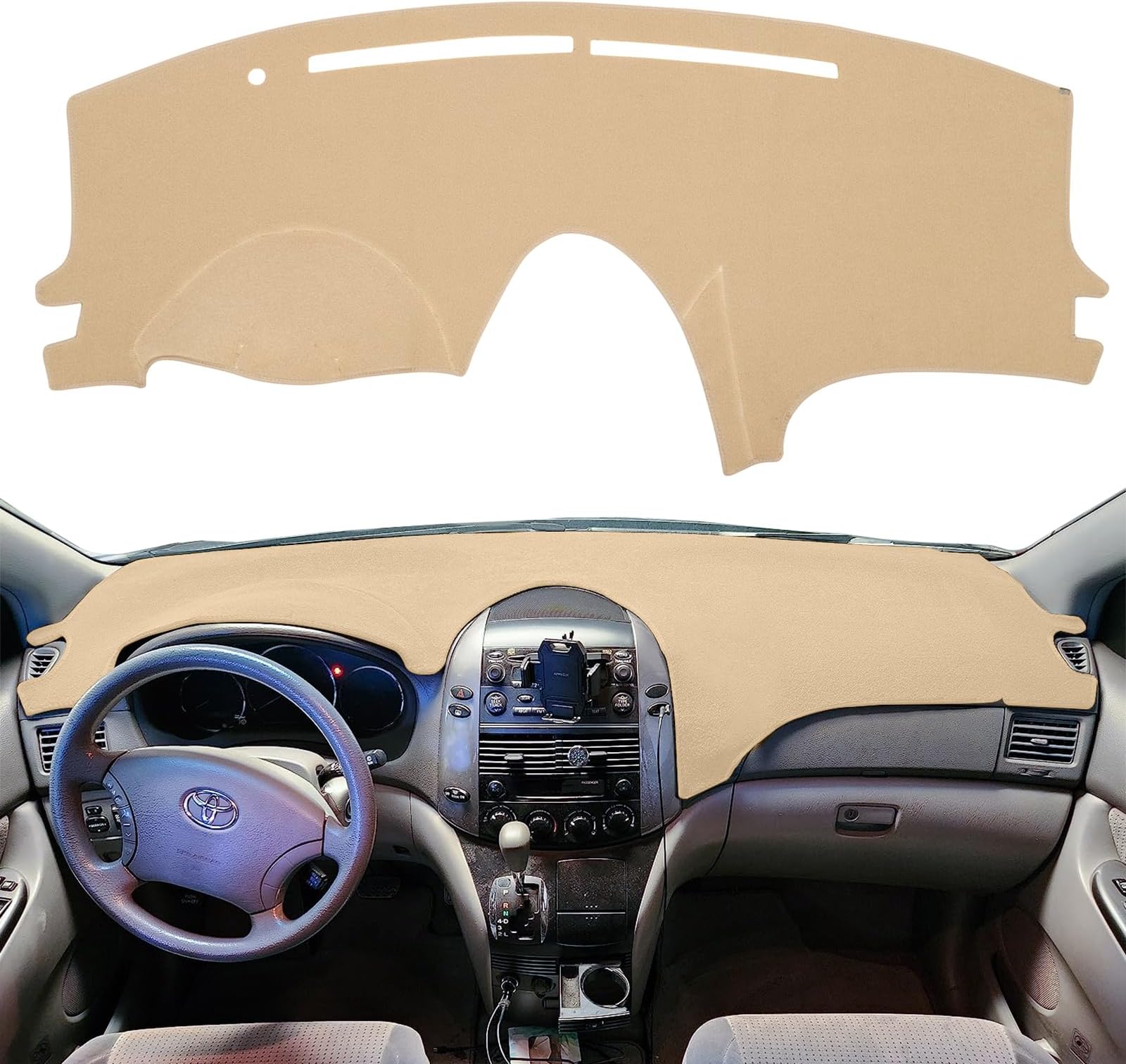 Amazon.com: XUKEY Dashboard Cover for Toyota Sienna 2004 2005 2006 2007 ...