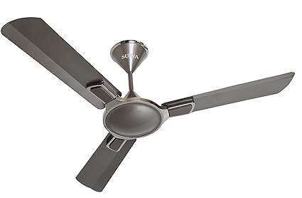 Surya Royale (Anti Dust) 1200mm Decorative Ceiling Fan (Titanium), standard