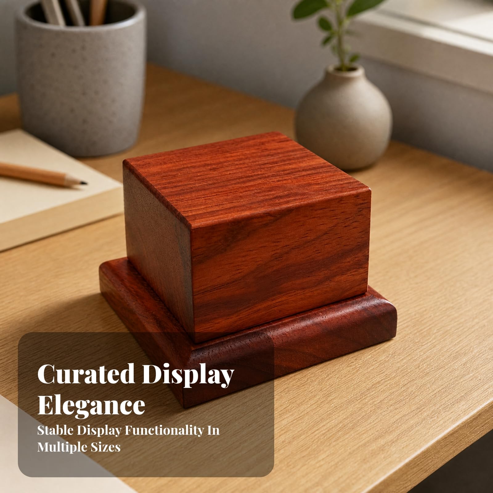 Präsentationssockel stabil quadratisch sockel dekorativ Dekosockel für Samml, Schrank , 10x10cm
