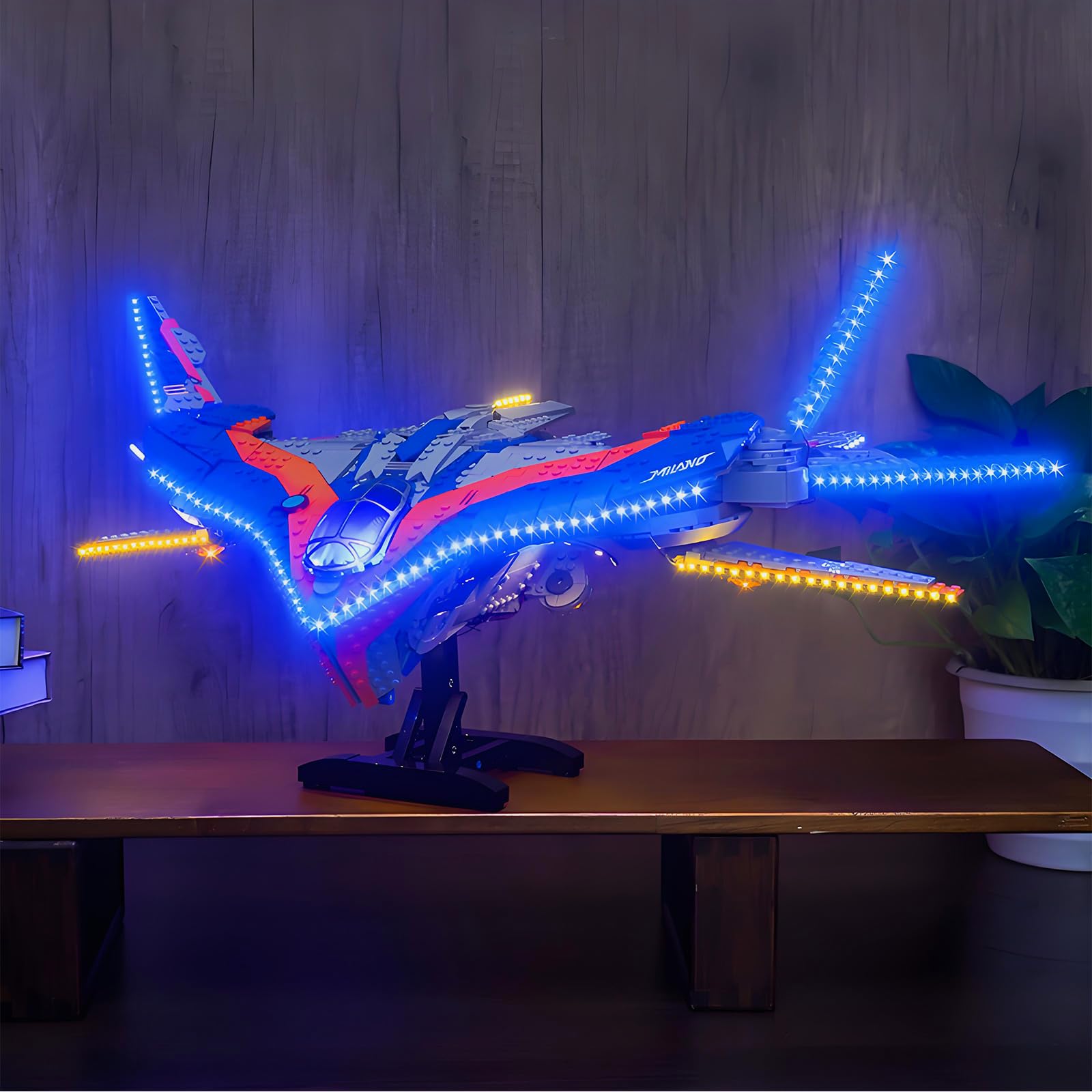 Kit di illuminazione a LED per Lego 76286 Guardiani della Galassia: Milano – Luci fai da te personalizzate per set di costruzione Lego (modello non incluso)