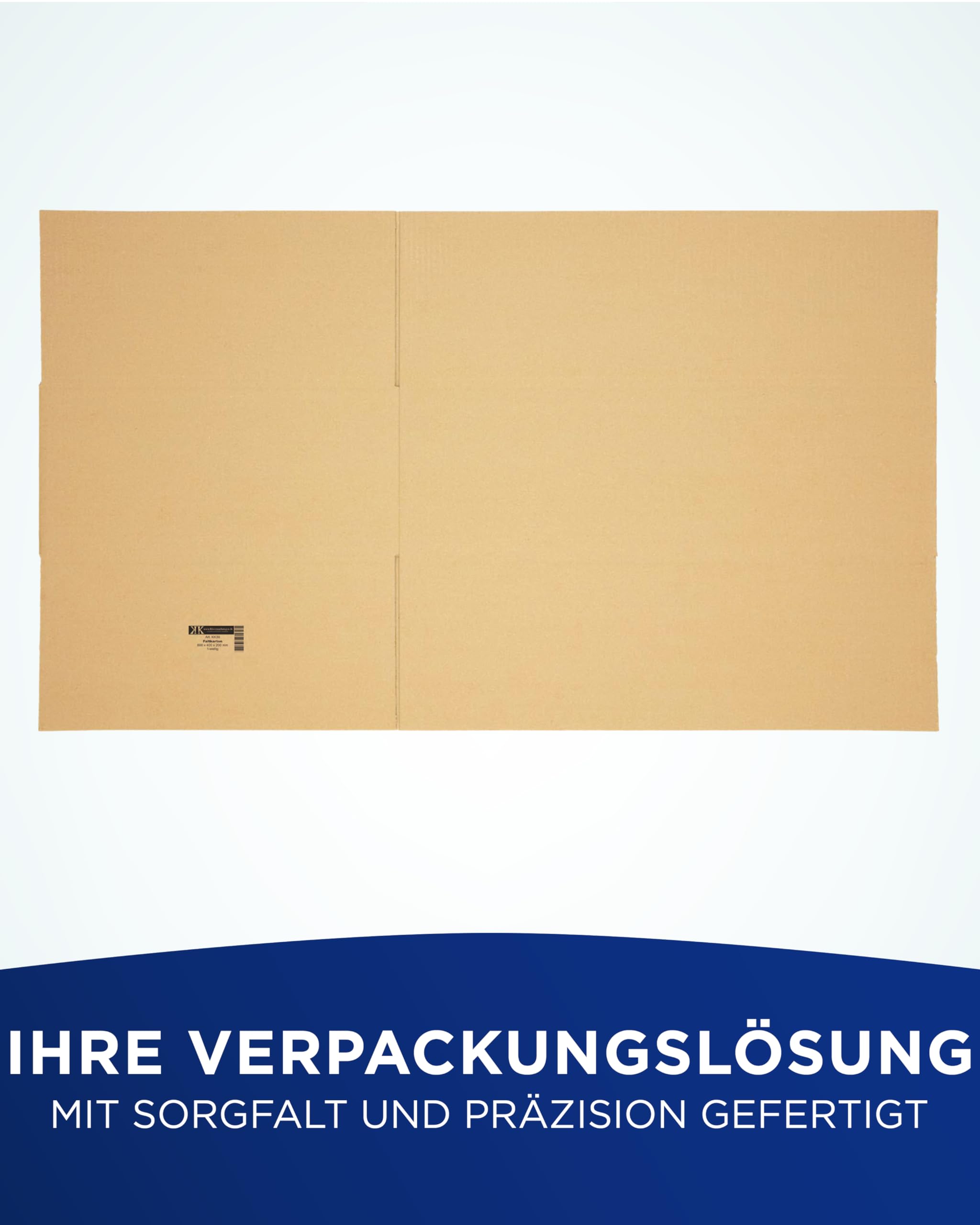 KK Verpackungen Versandkartons 600 x 400 x 200 mm Braun 1-wellig (Außenmaß 605 x 405 x 210 mm) | 50 Stück, Faltkartons Kartons für Versand als DHL Paket Hermes Paketklasse M DPD GLS Paketklasse XL
