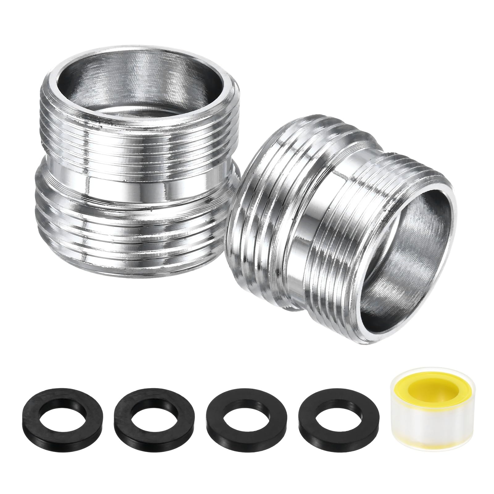 M METERXITY 2-Pack Faucet Adapter, M20 Male to G1/2 Male, for Kitchen