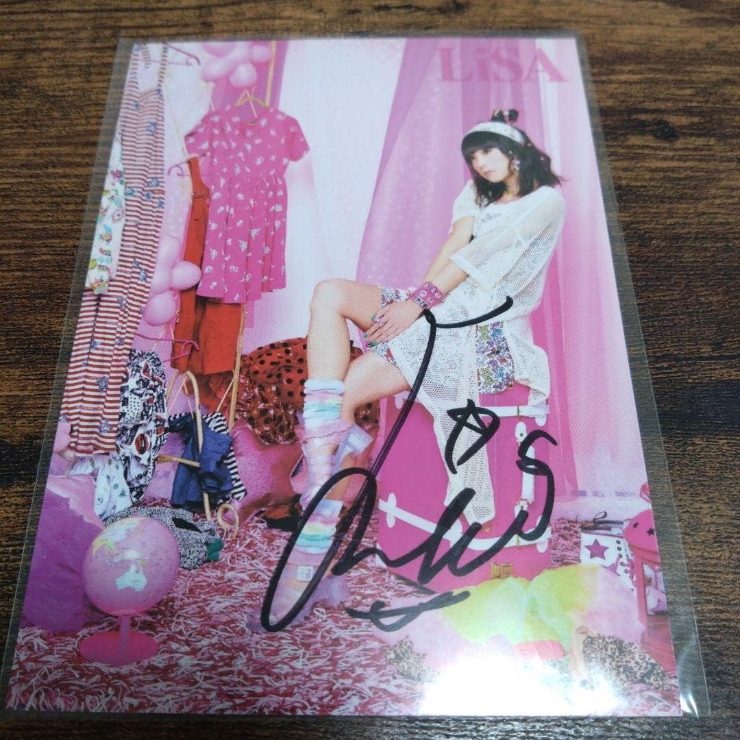 LiSA 直筆サイン ポストカード FKQCA7DC デビュー初期グッズ】LiSA