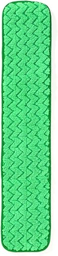 Miniatura 9 de RubbermaidCommercial FGQ42400GR00 Almohadilla de mopa de microfibra para polvo, salón, seca, de un solo lado, 24 in, color verde, 24", Verde, 1