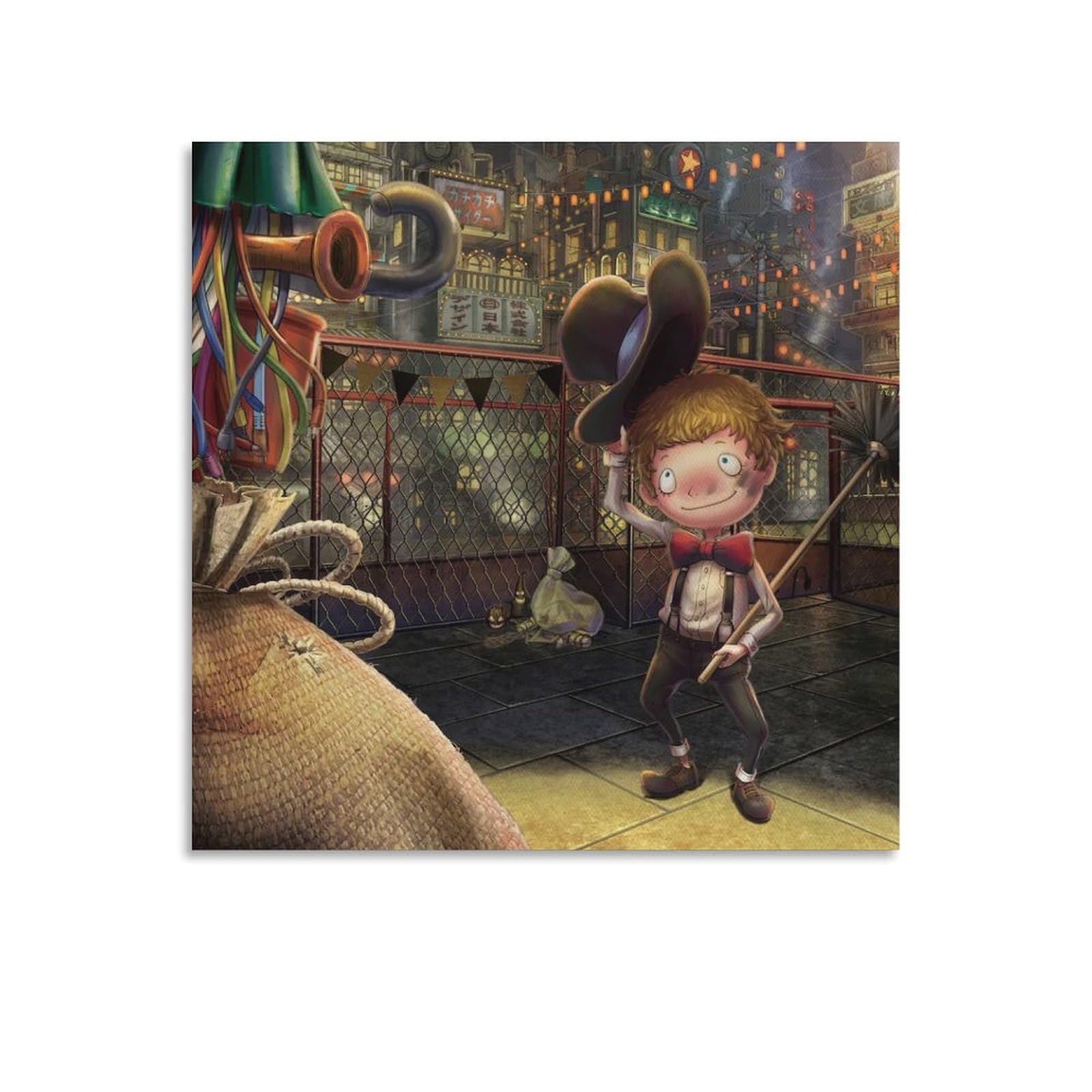 POUPELLE of CHIMNEY TOWN 壁掛けアート POUPELLE of CHIMNEY TOWN 壁掛けアート Poupelle of Chimney