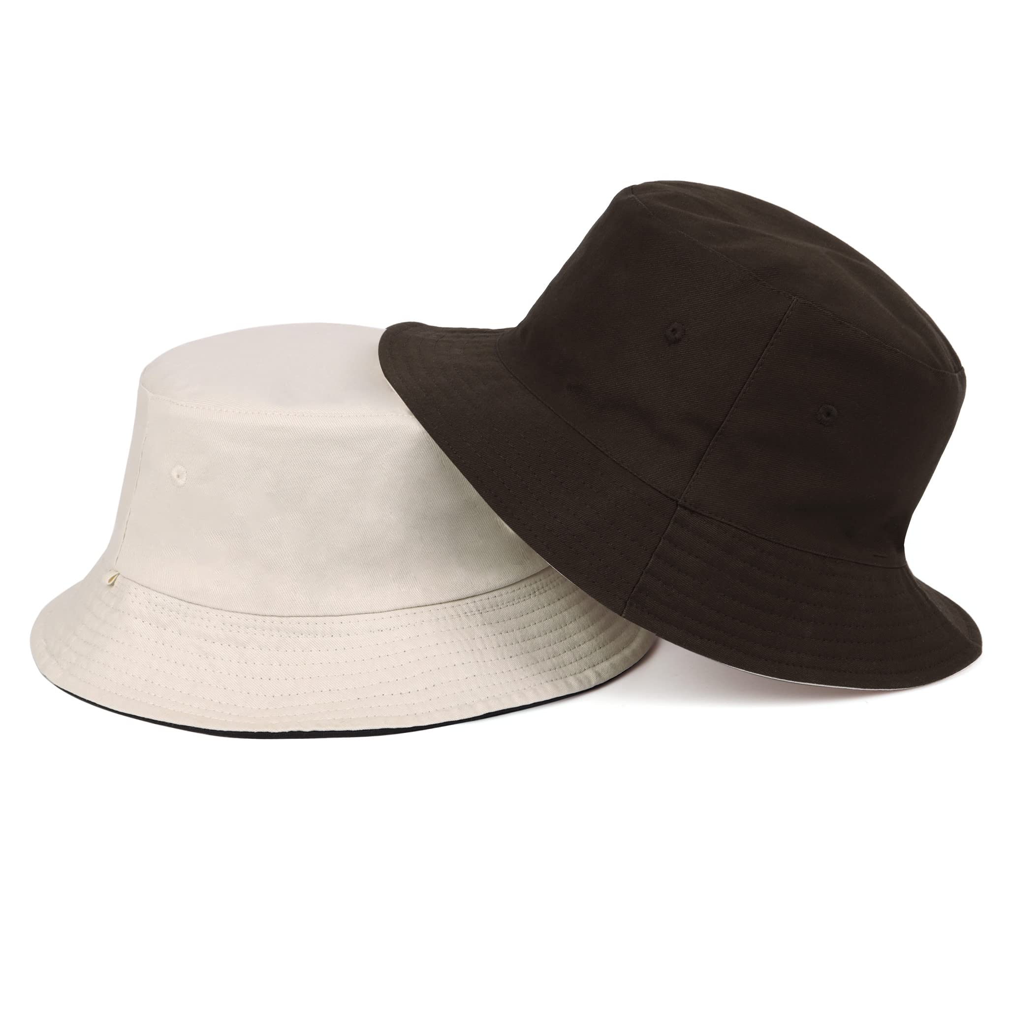 Feng Shui， Sombreros para el Sol L/XL/XX-Large,Sombreros de Pesca Reversibles Grandes,Sombrero de Pescador con protección UV de Doble Cara para Golf, Senderismo al Aire Libre