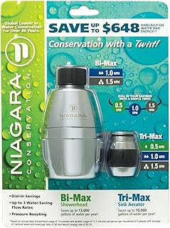 Niagara Bi-max Showerhead & Tri-max Sink Aerator