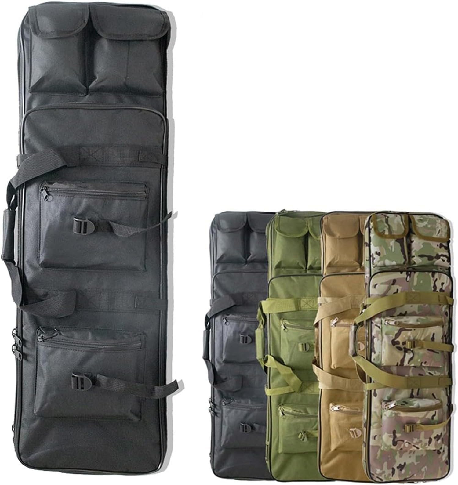 Bolsa Táctica de Escopeta, Estuche de Pistola Acolchado Suave, Bolsa de Escopeta Airsoft, Bolsa para Rifles, Mochila de Almacenamiento para Pistola y Revista B,118cm