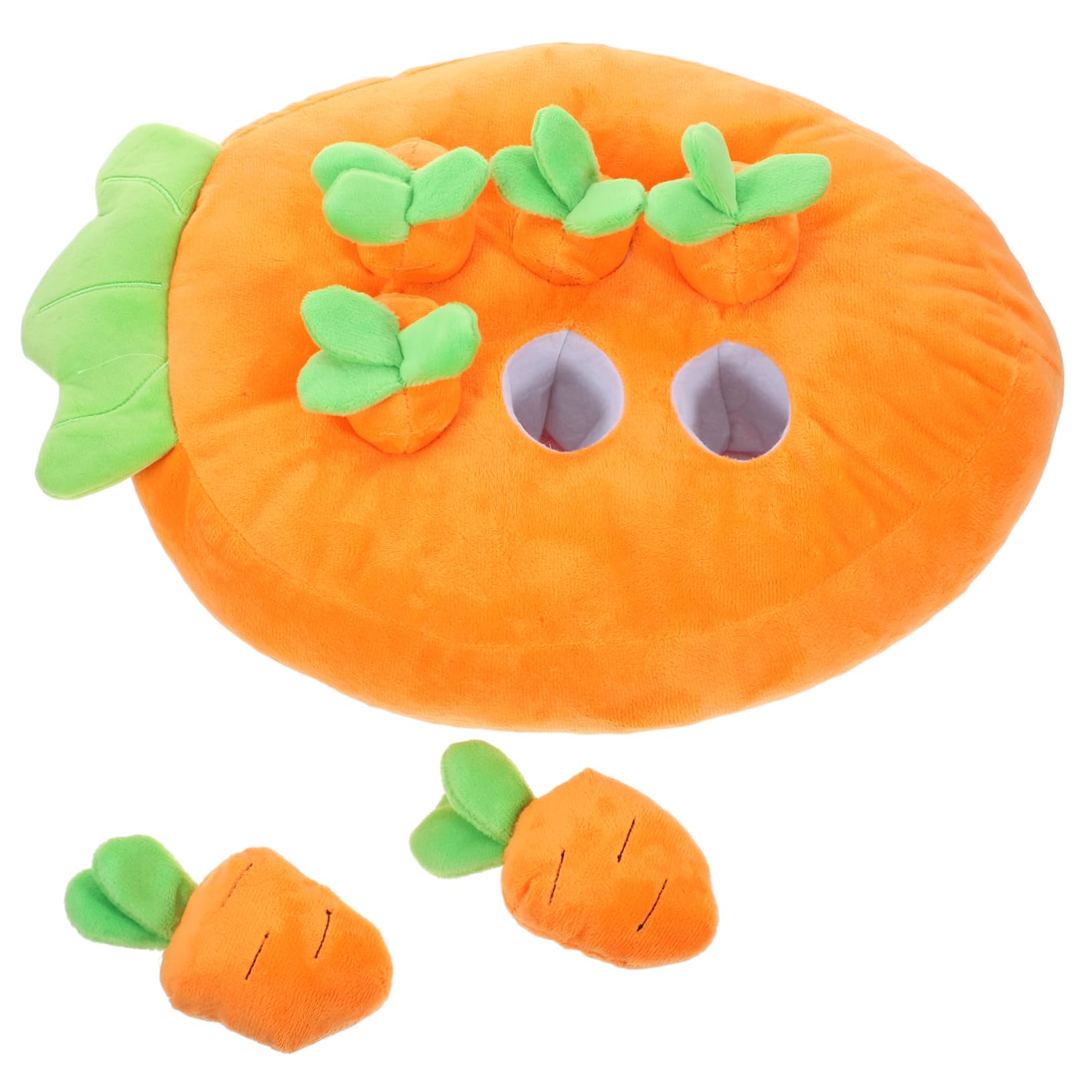 Milisten Giocattolo per Conigli Domestici a Forma di Carota in Cotone Pp, Tappeto Interattivo per Gioco e Decorazione Gabbia Coniglio, Adatto a Conigli e Criceti