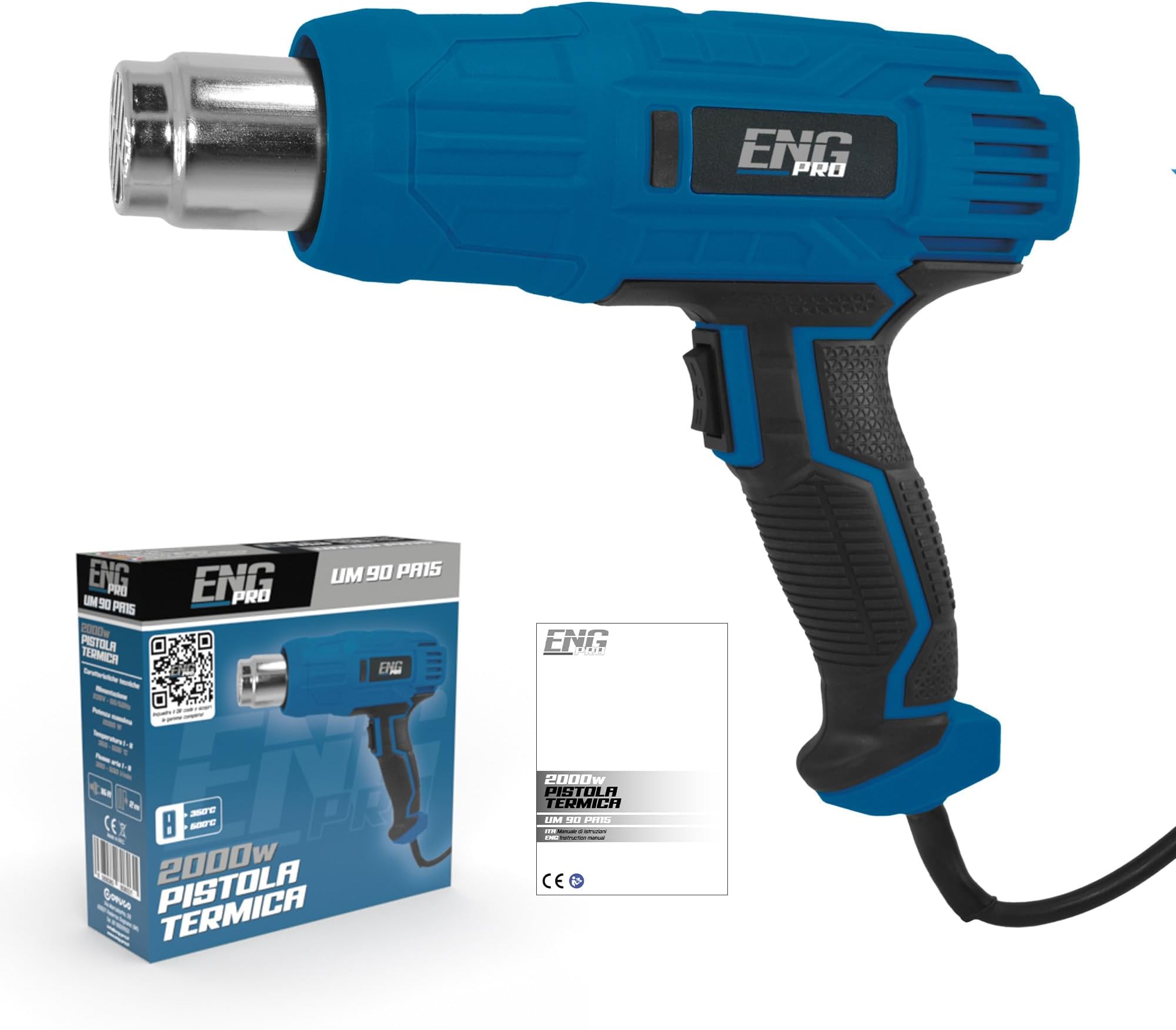 Pistola Termica Kamolee 1800W Con Display LCD - Temperatura Regolabile 50-550°C | Professionale Con 5 Accessori - Foto 4