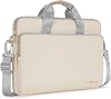 KIZUNA Laptop Sleeve Case 13 Inch Shoulder Bag Computer Handbag for 13.6 New MacBook Air M2/MacBook Pro 14 M2 Pro M1 MAX/14 ThinkPad X1 Carbon/Yoga C740 S740 C930/IdeaPad Flex 5i/Dell,Beige