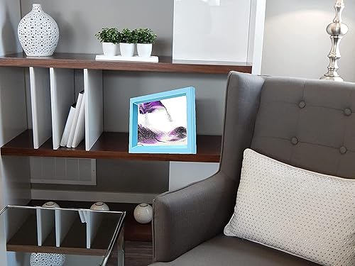 Miniatura 13 de FUNJIA Imagen artística de arena en movimiento, paisaje de arena en 3D de aguas profundas en movimiento, decoración artística de arena que fluye