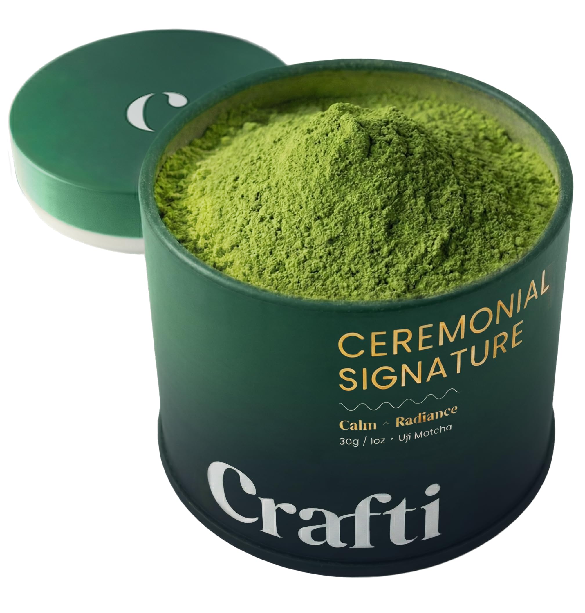 Crafti Signature Ceremonial Grade Matcha Powder 100 First Harvest Unsweetened Authentic Japanese Matcha Green Tea Powder from Uji
