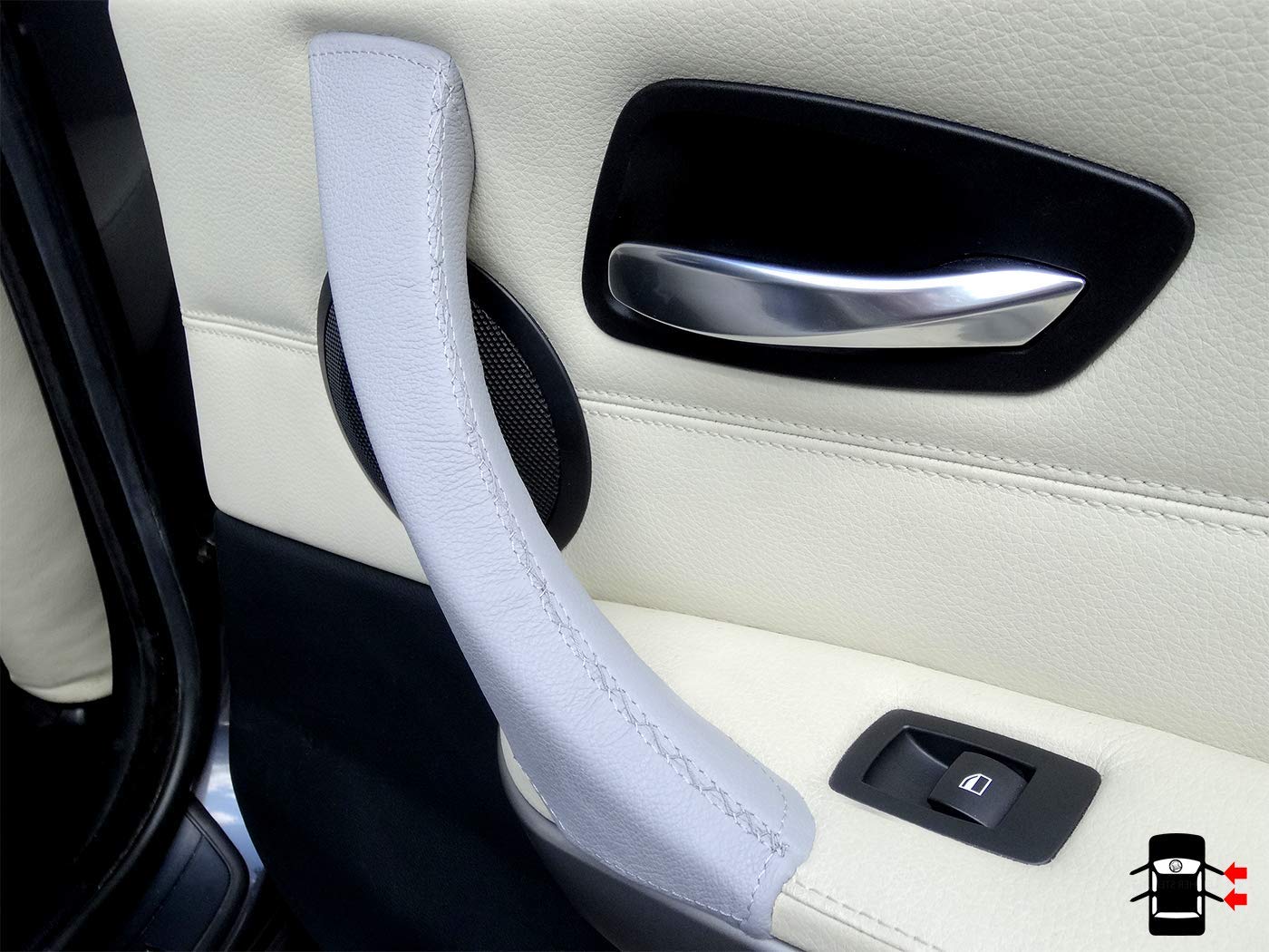 Leder Türgriffabdeckung Für BMW 3er E90 E91 - M Performance Schwarz