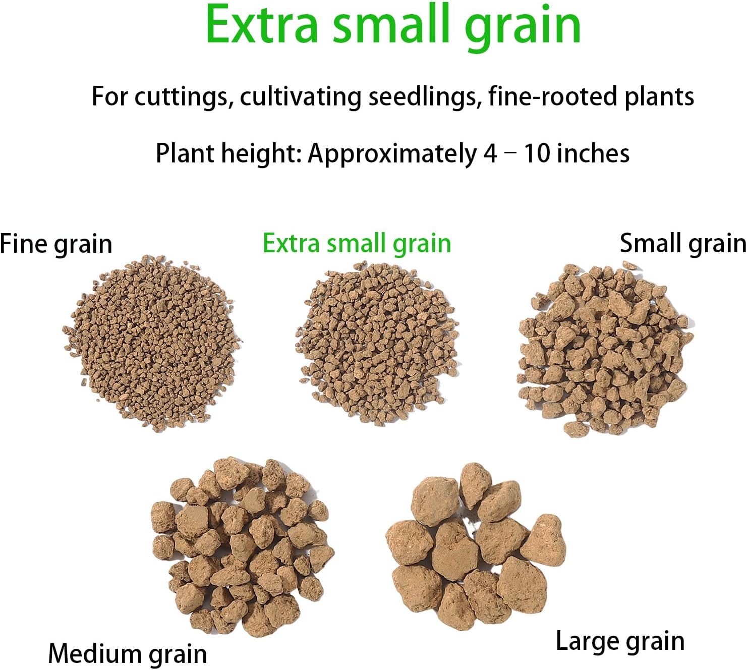 Japanese Super Hard Akadama Bonsai Soil - Extra Small Grain (2-4mm), 4 lb (2.4 QT) | Premium Volcanic Clay Medium for Cuttings, Seedling Cultivation & Fine-Rooted Bonsai