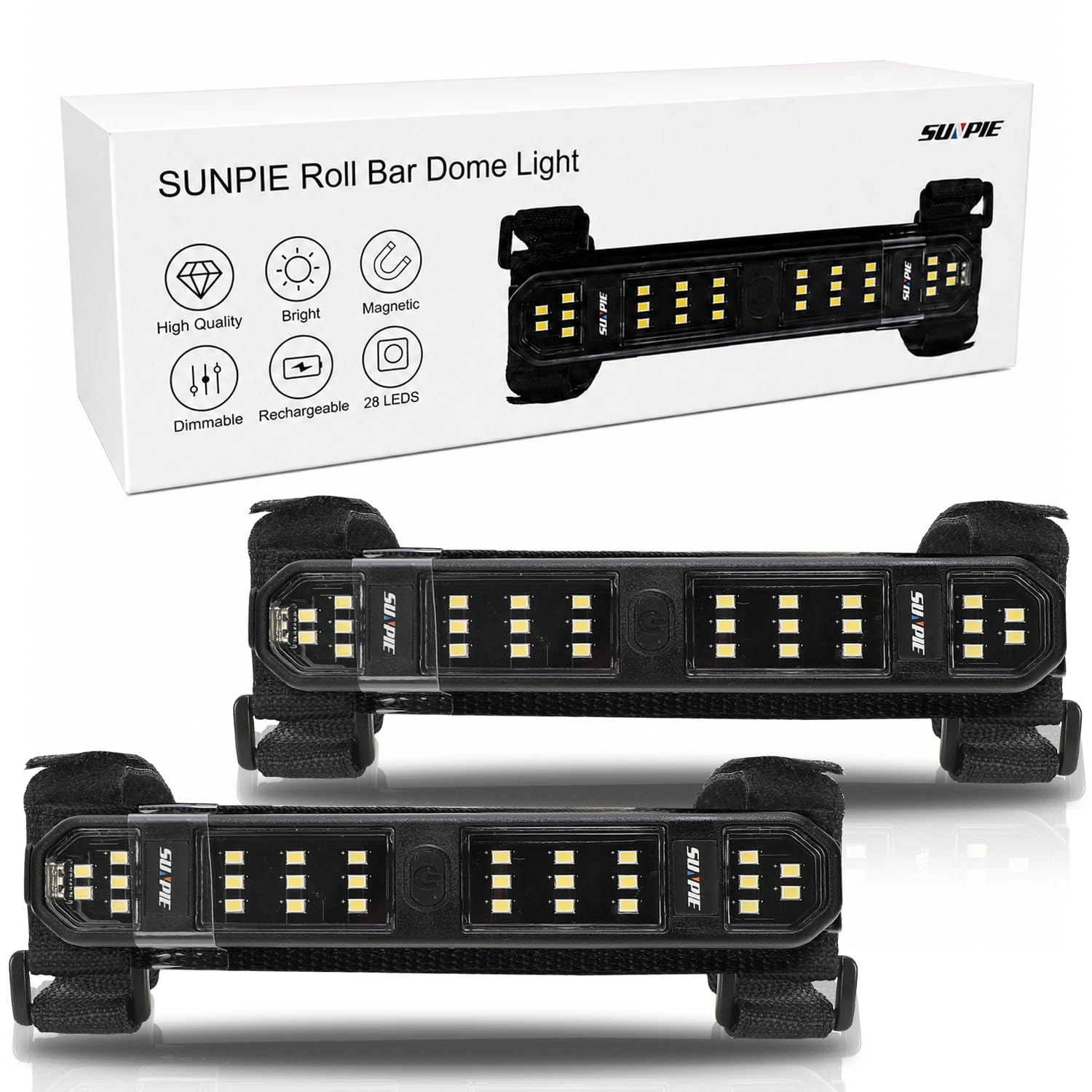 SUNPIE UTV Interior Light Dome Light Battery Powered Upgrade Switch