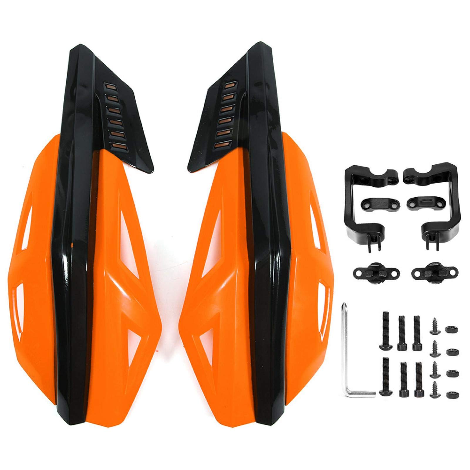 Motorrad Handschutz Handwindschutz 7/8 Zoll 22mm ABS – Universal Für Motorrad, E-Bike & Roller (Blau)