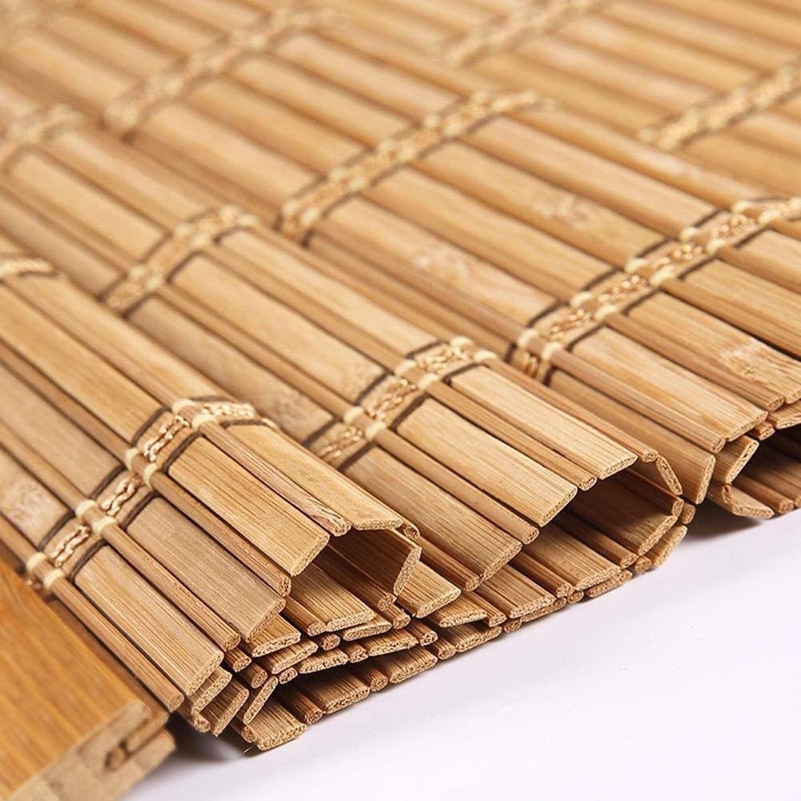 Stores à Enroulement en Bambou Naturel,Store Bateau en Bambou,Rideau à Rouleaux Romains,Store Fenetre Occultant pour Balcon Jardin Intérieur Extérieur,Largeur x Hauteur (100cm x 150cm)
