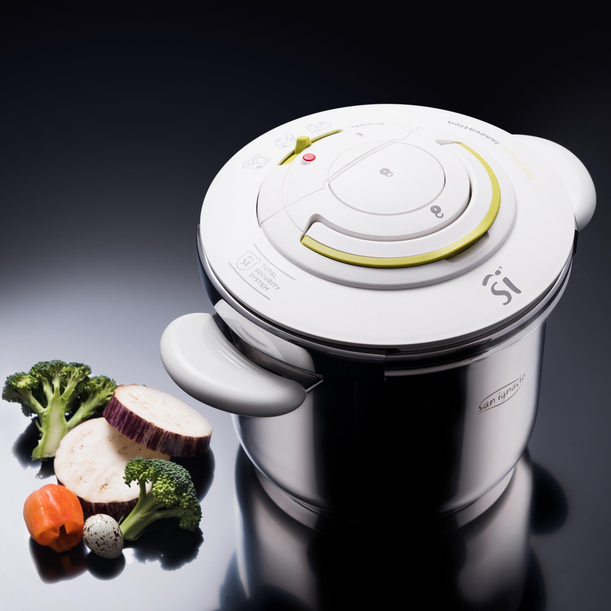 Olla a presion 22 cm 6,5 L LIFECOOK acero inoxidable