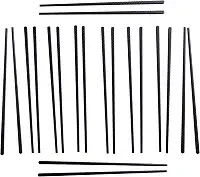 Ut Hashi 10 Pares Reutilizáveis para Comida Oriental Japonesa, Melanina, Ornamentado, Lavagem à Mão