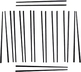 Ut Hashi 10 Pares Reutilizáveis para Comida Oriental Japonesa, Melanina, Ornamentado, Lavagem à Mão