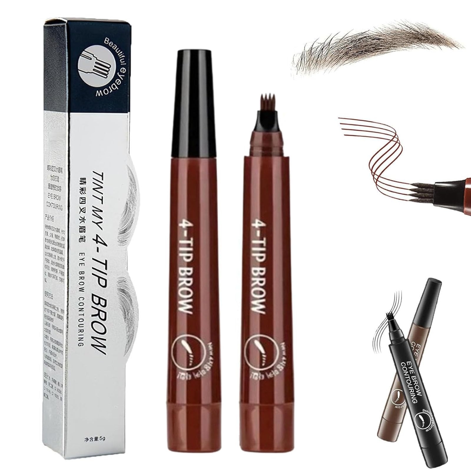 &be Liquid Eyebrow ダークブラウン 5本セット Amazon.co.jp: 【公式】&be (アンドビー) リキッドアイブロウ ダーク