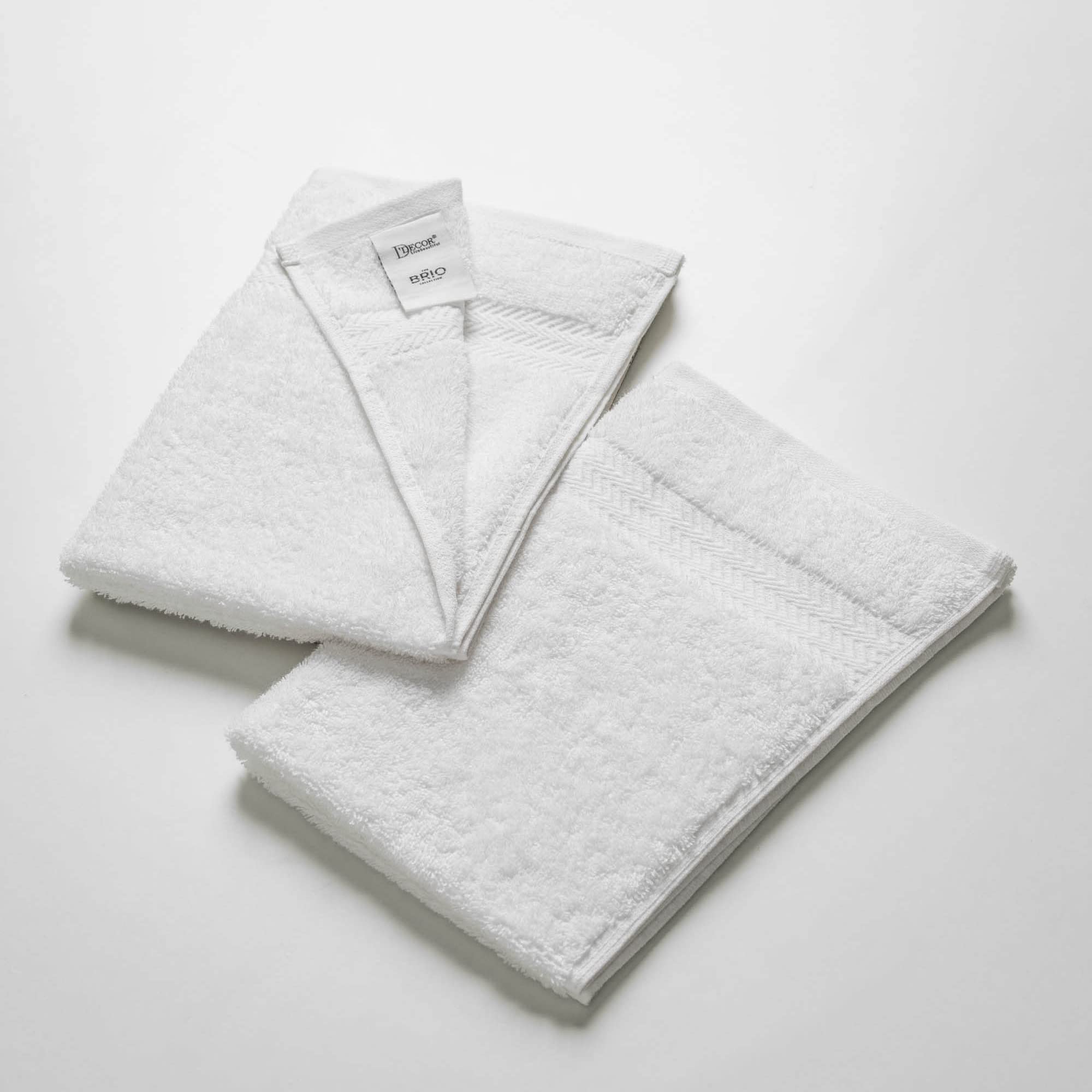 DDECOR White Cotton Hand Towels - Pack of 2 -3
