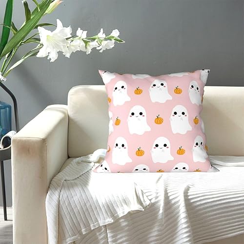 Miniatura 5 de Aimeryup Throw Pillow Covers 12x12 Inch Cute Pink Ghost Decorative Pillow Covers Cushion Covers cojines decorativos para sala Pillow Cases Cute
