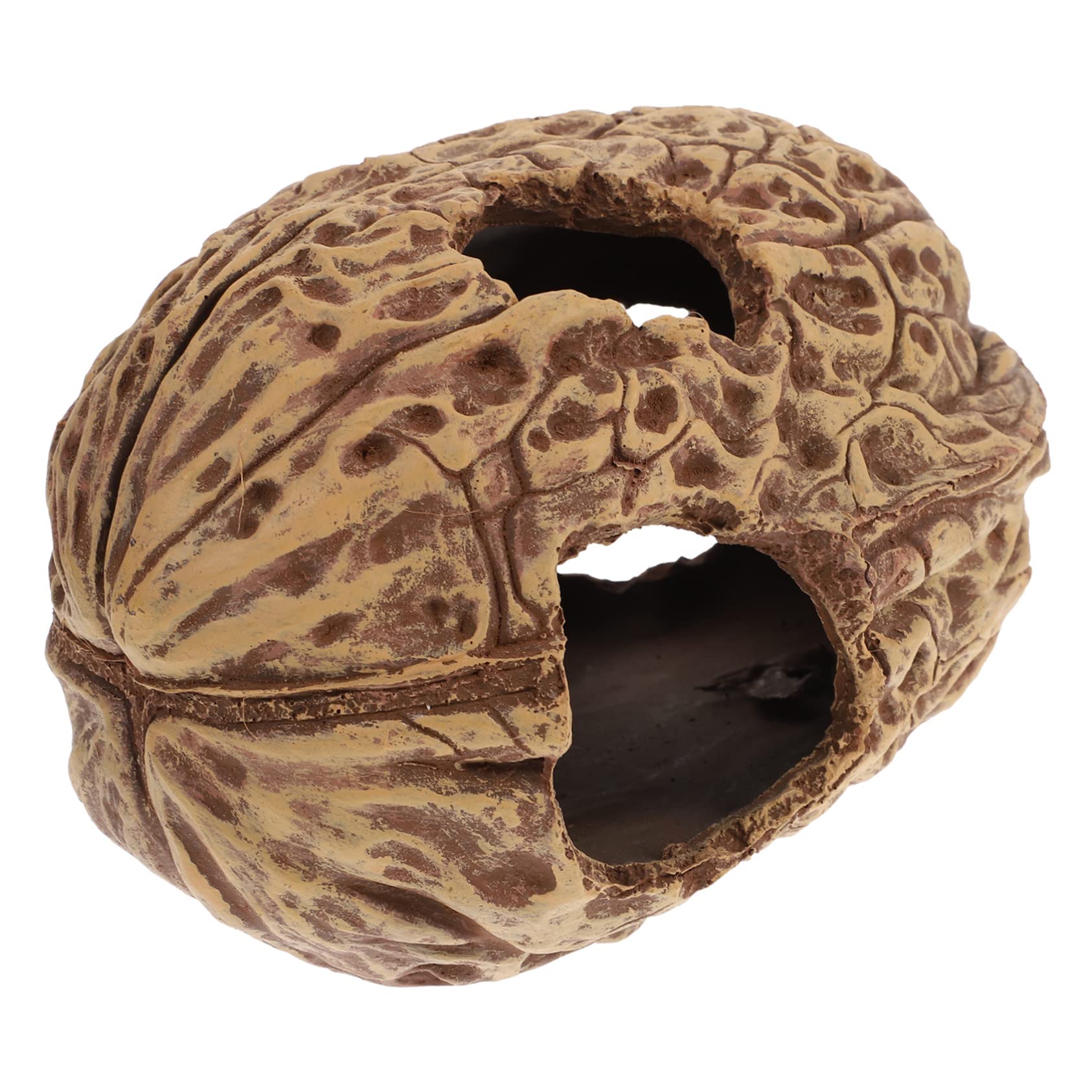 COLLBATH Cueva De Escondite para Peces y Reptiles Refugio Natural para Acuarios y Terrarios Decoración Acuática Única y Divertida Gran Escondite para Vida Marina y Reptilística