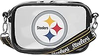 Vista 31 de FOCO NFL Womens NFL Team Logo Stripe Clear Crossbody Bag