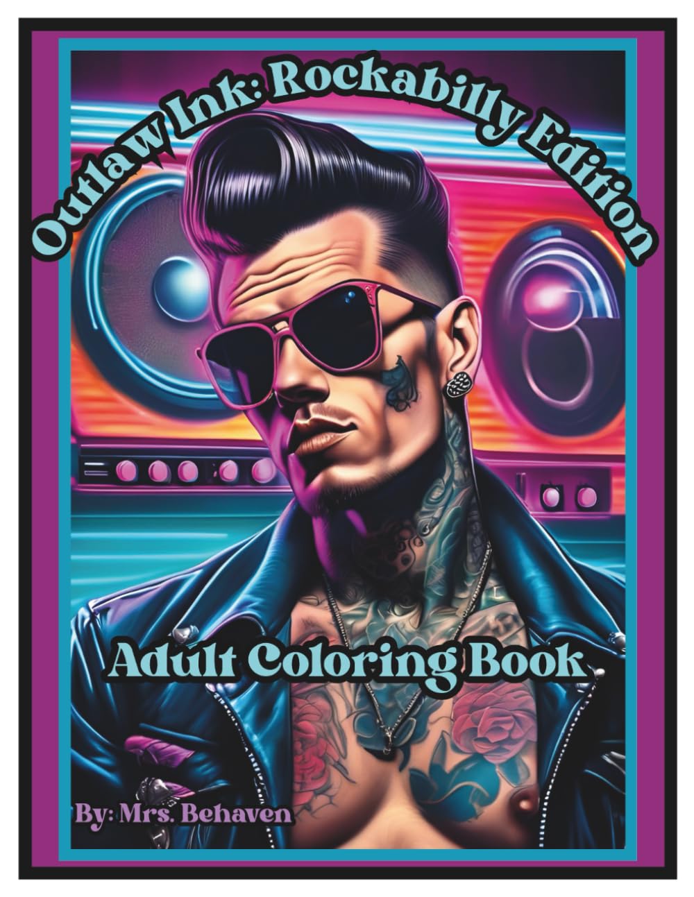 Outlaw Ink: Rockabilly Edition Adult Coloring Book