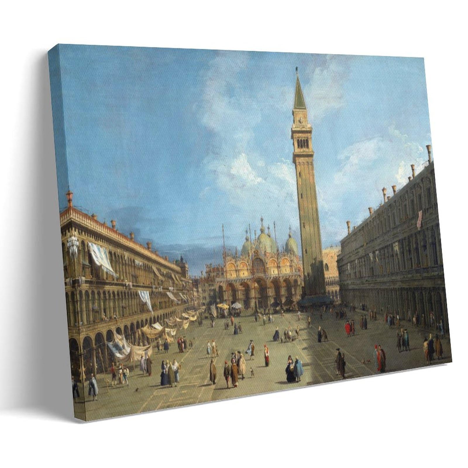 Gajust Frame Canaletto Piazza San Marco Poster Piazza San Marco Painted By Canaletto Circa 1730., Canvas Print Art Poster; ; 08X12inch(20X30cm)