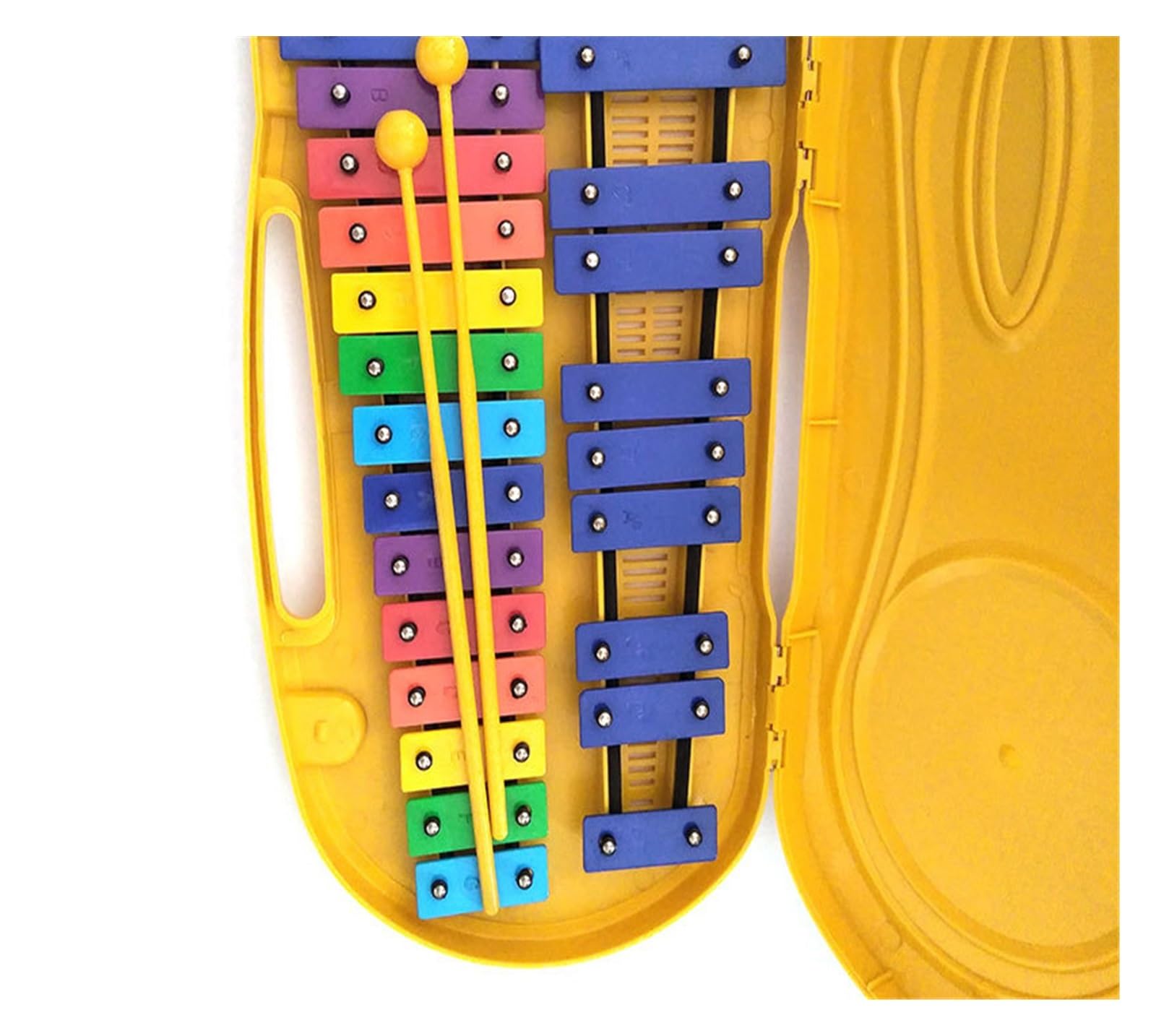xilofono ​Legno Strumento A Percussione Glockenspiel con Piastra in Alluminio A 25 Toni Adatto A Studenti Principianti